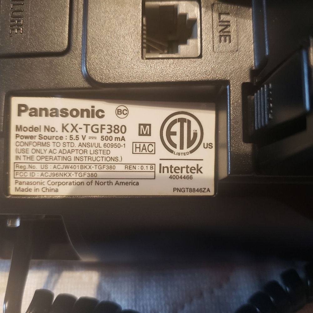 Panasonic Base Telephone - Picture 4 of 4
